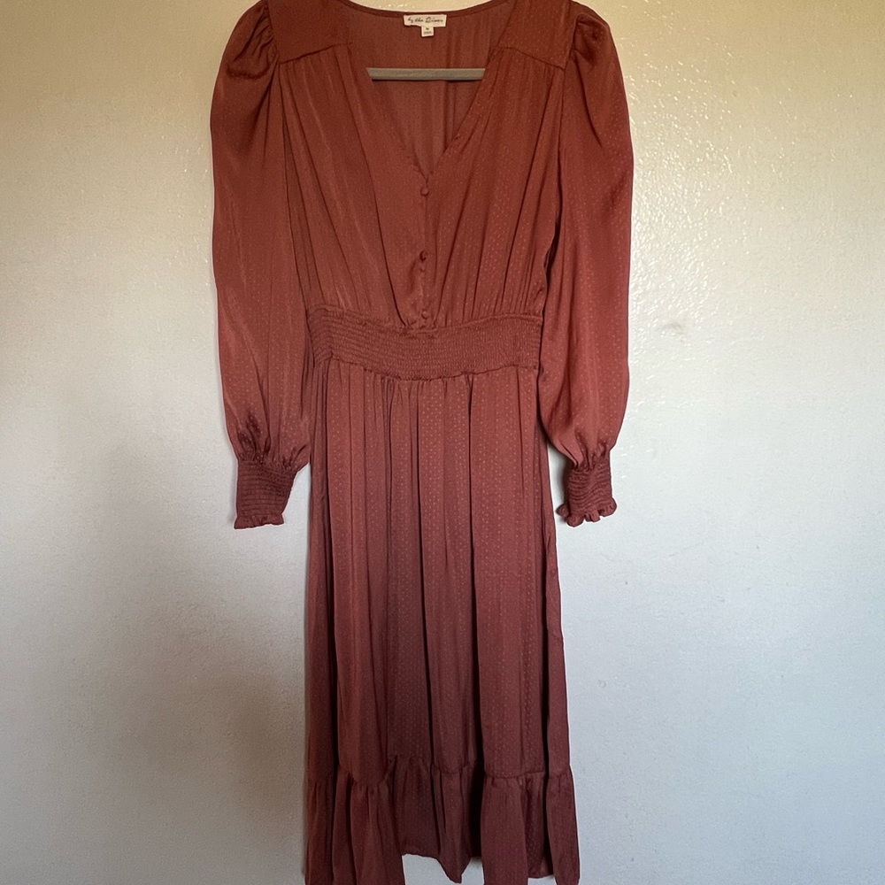 Satin boho dress